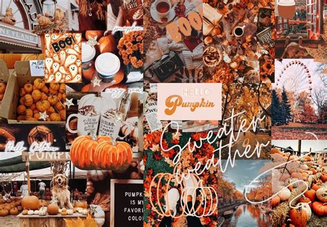 fall wallpaper desktop|fall wallpaper desktop aesthetic collage.